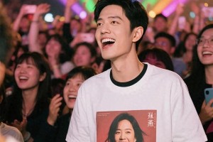 肖战追星孙燕姿演唱会，穿限量T恤致敬偶像